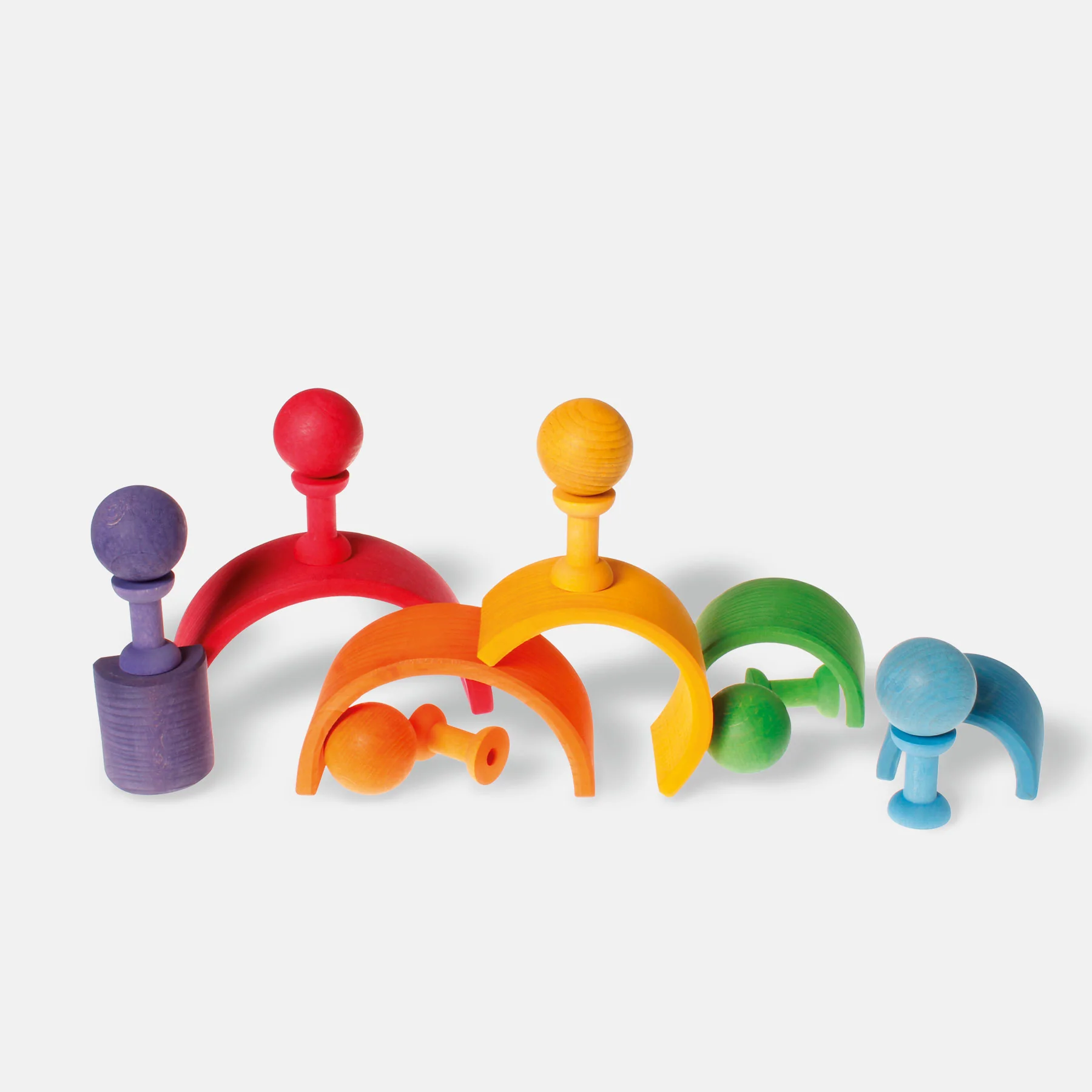 Fädelspiel kleine Holzspulen - Image 4
