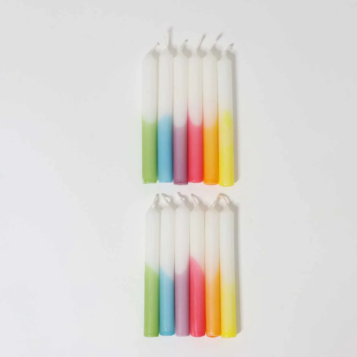 Festtags-Kerzen Dip-Dye Regenbogen VE 12 Stk. - Image 4