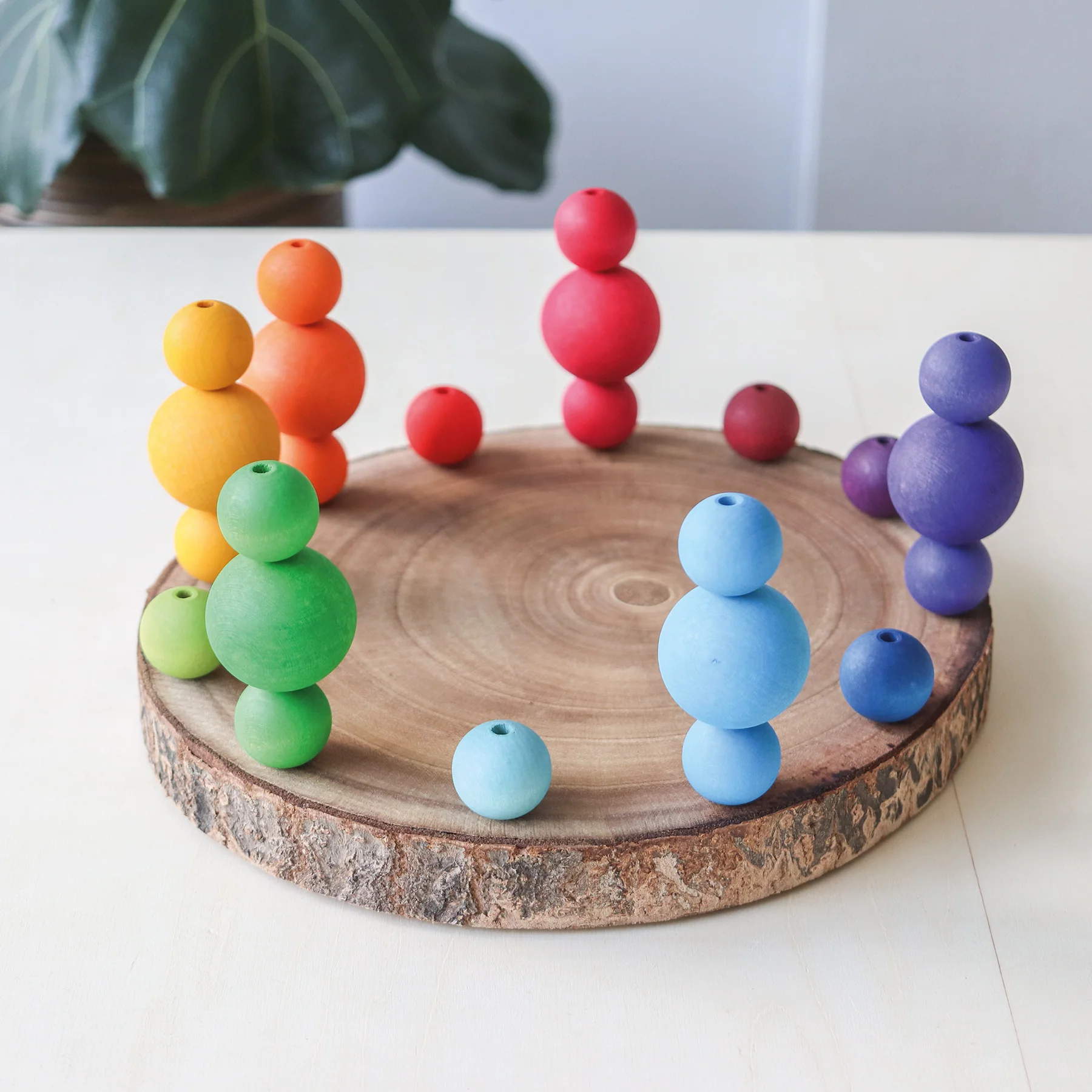 Holzkugeln Regenbogen - Image 2