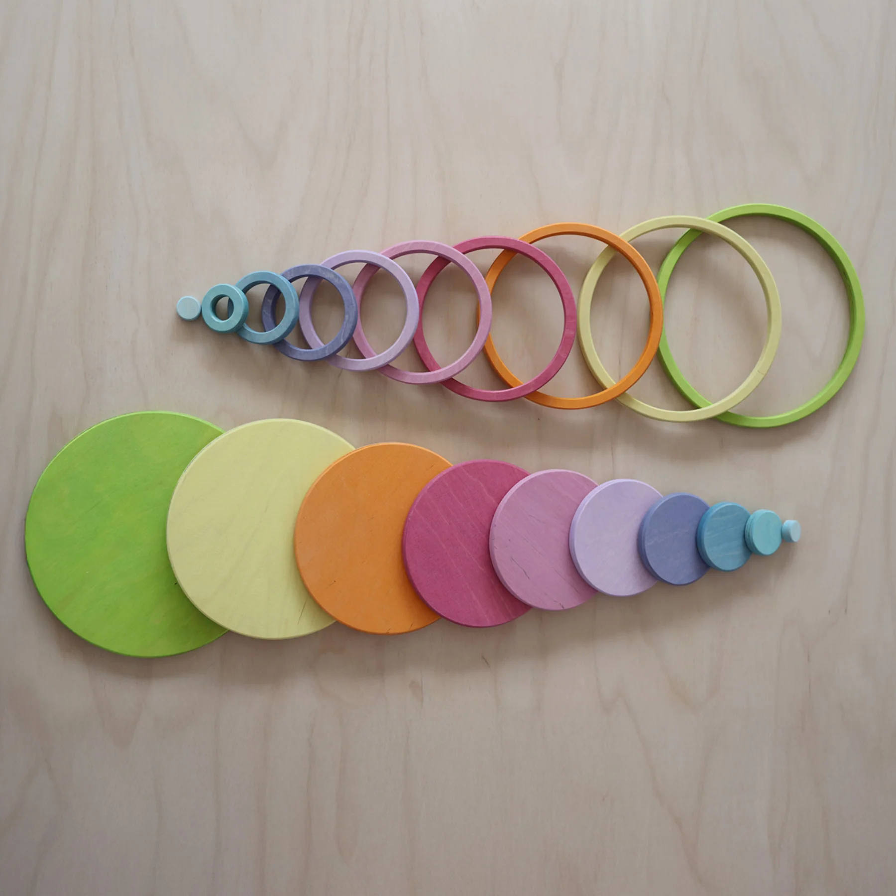 Konzentrische Kreise und Ringe Pastell - Image 10