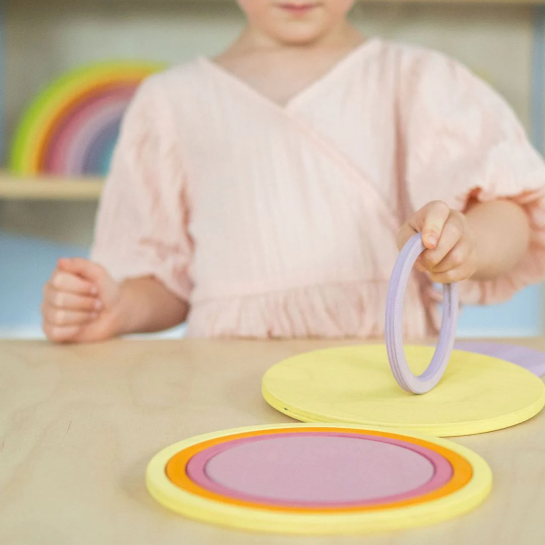 Konzentrische Kreise und Ringe Pastell - Image 11