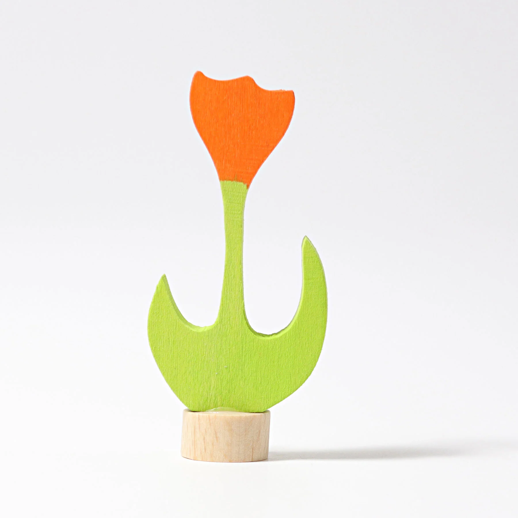 Steckfigur orangene Tulpe