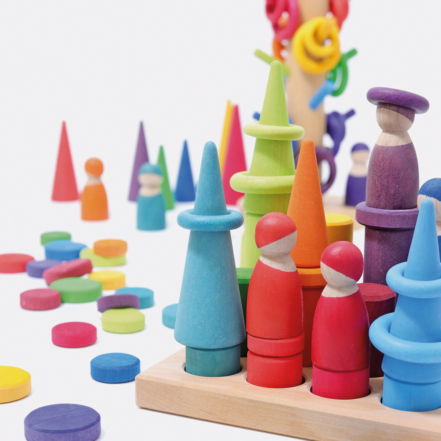 Steckspiel Kleine Walzen Regenbogen - Image 3