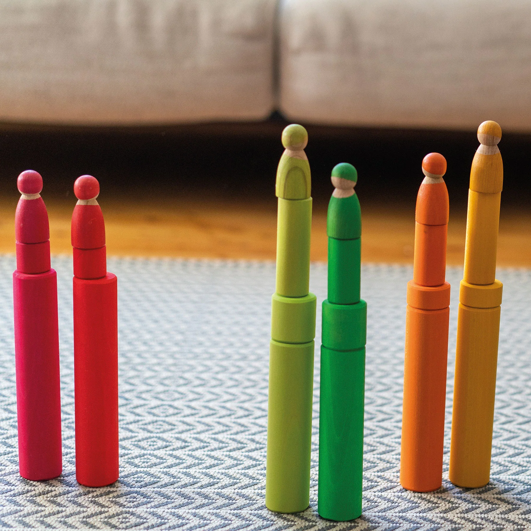 Steckspiel Kleine Walzen Regenbogen - Image 7