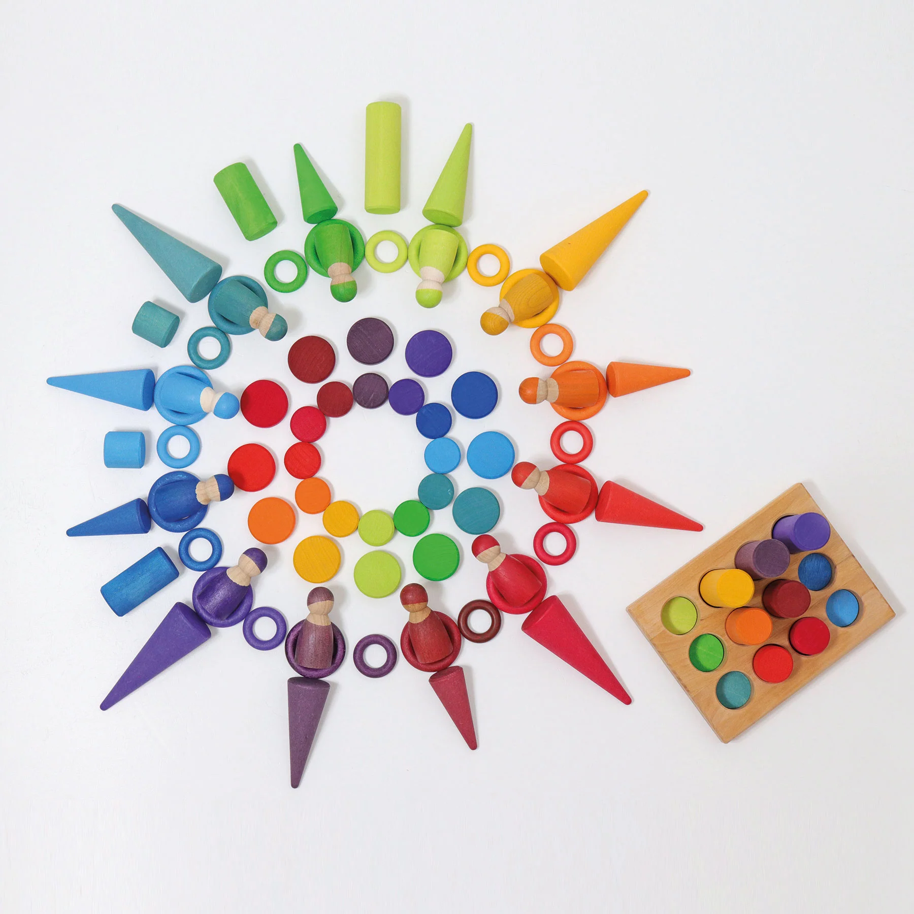 Steckspiel Kleine Walzen Regenbogen - Image 8